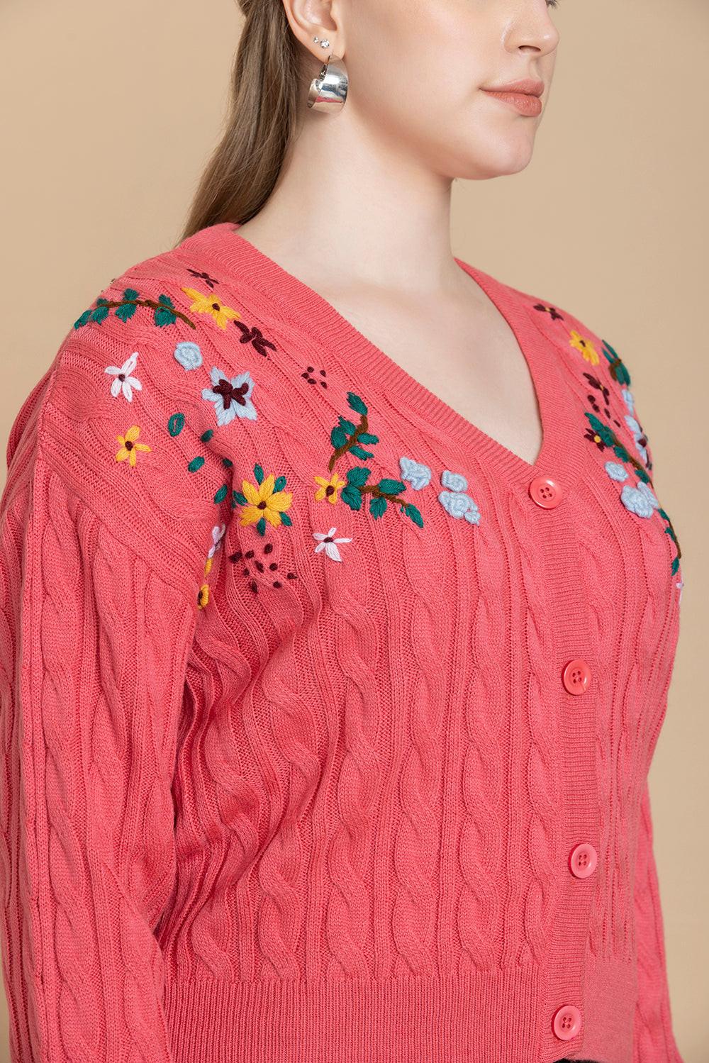 Alayna Floral Embroidered Sweater