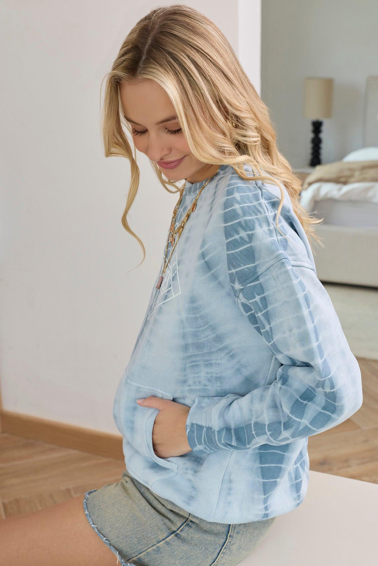 Salty Kisses Tie Died Oversized Sweatshirt