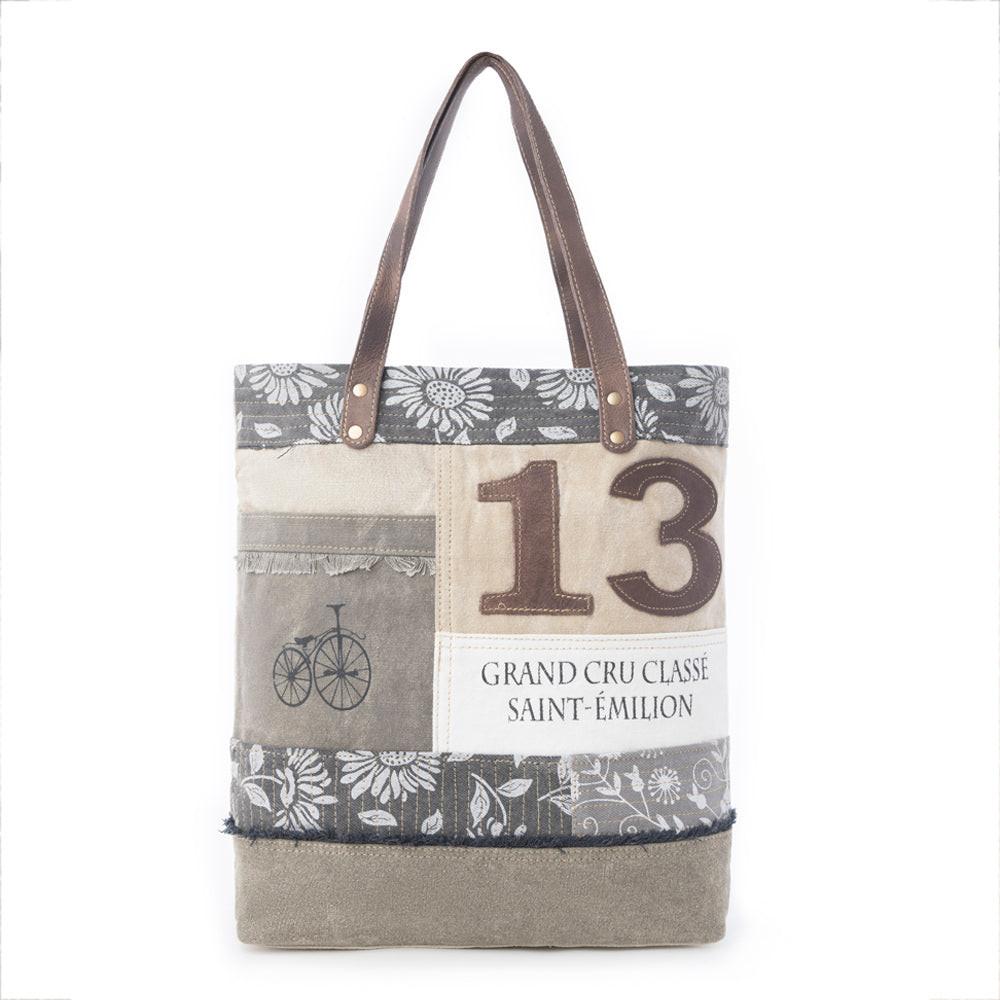 French Countryside Lucky 13 Patchwork Tote Bag