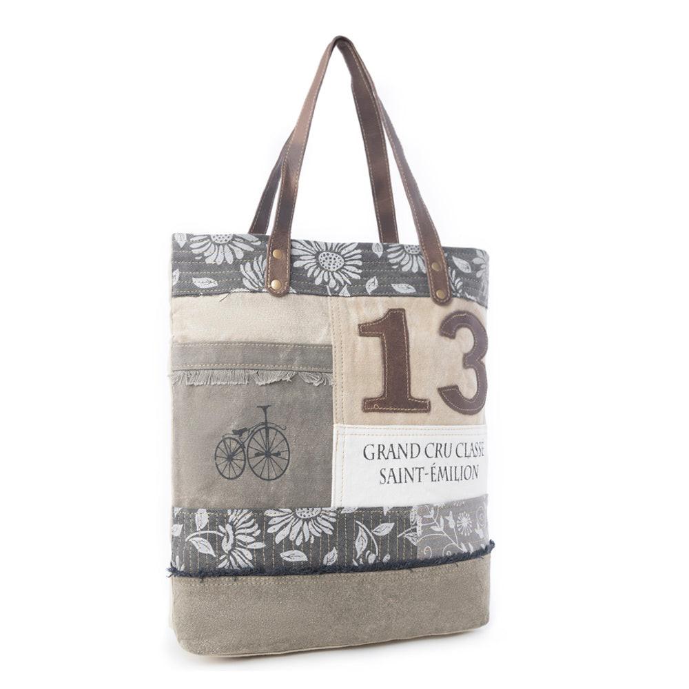 French Countryside Lucky 13 Patchwork Tote Bag