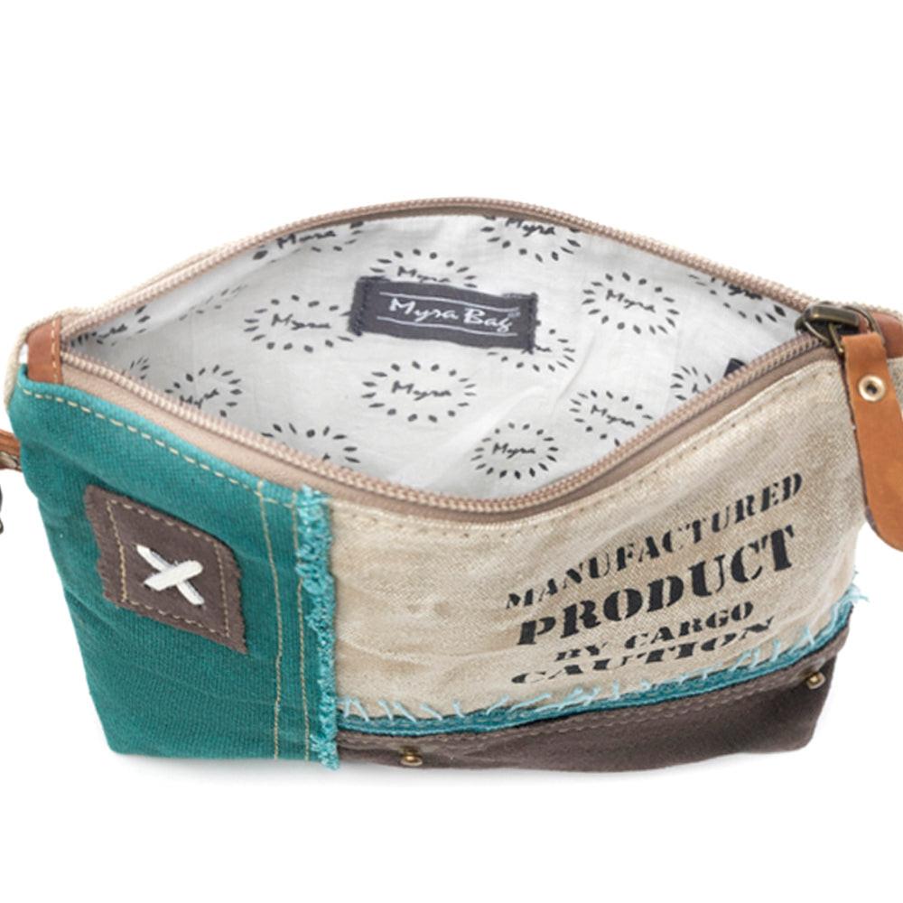 Burlander Patch Teal Pouch