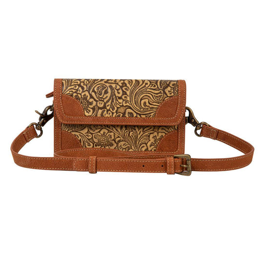 Klassische Country Leder-Haar-Tasche