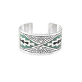 Day Rise Etched Metal Cuff Bracelet