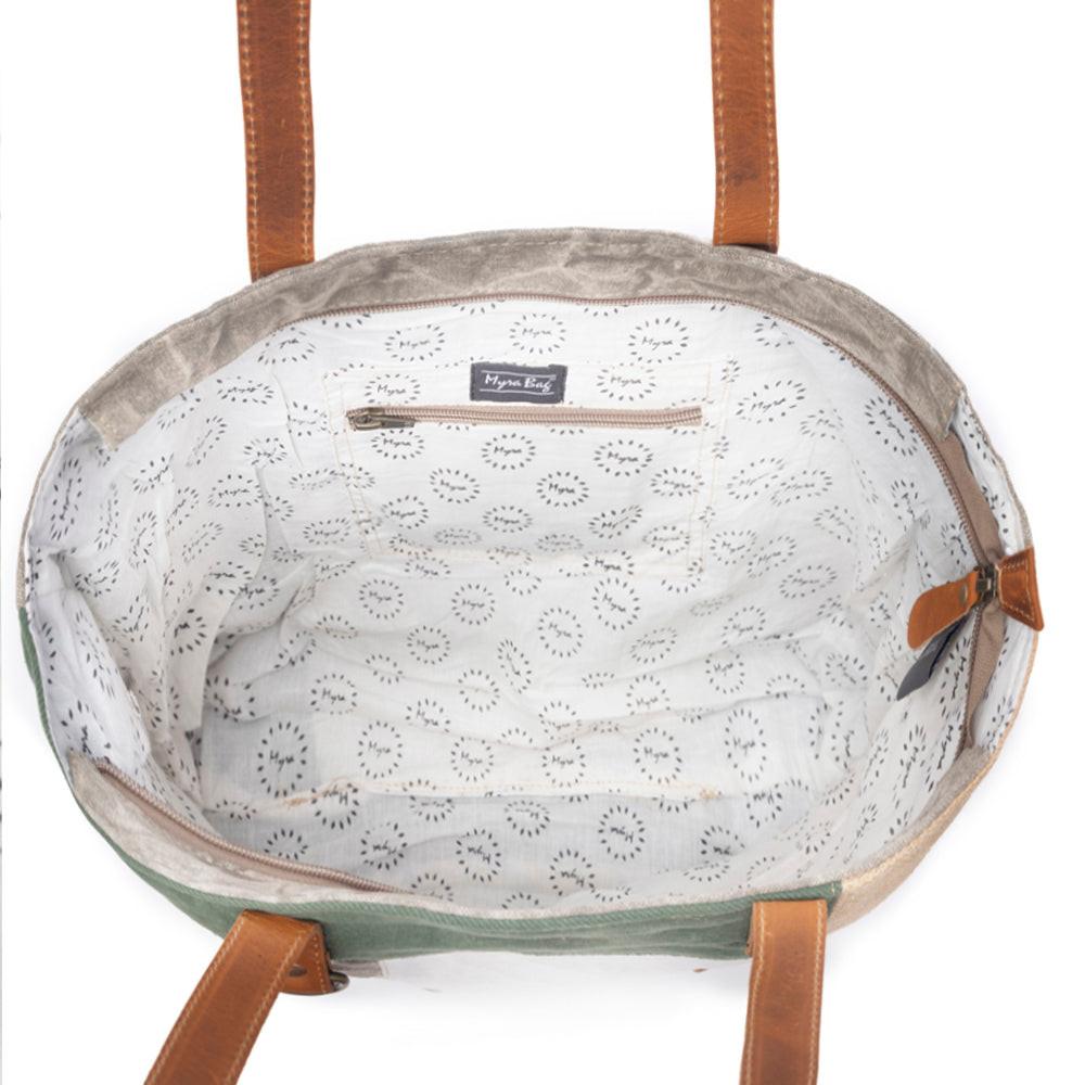 Boulangerie Floral Trim Tote Bag