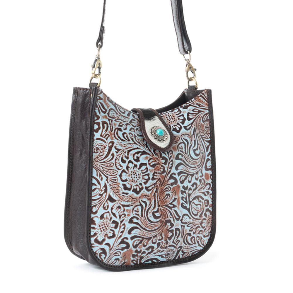 Delilah Creek Embossed Leather Bag