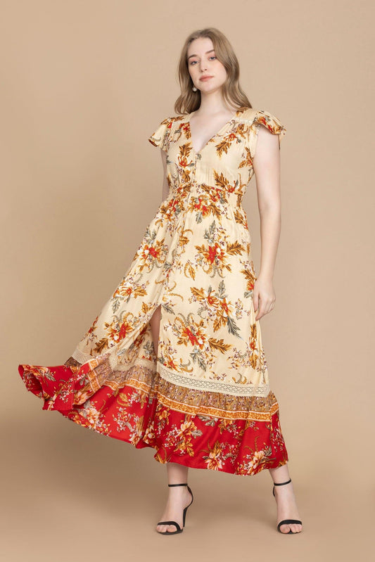 Bohera Georgina Kleid mit Multi-Print