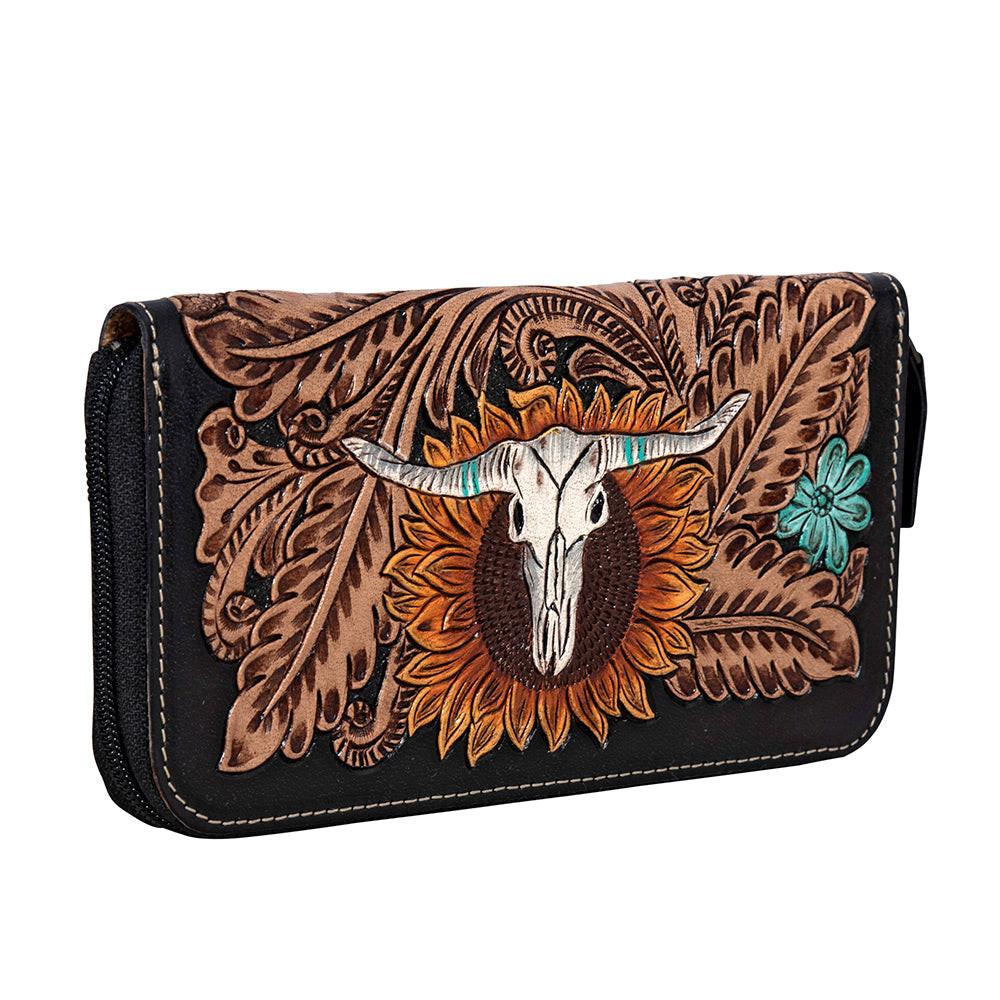 Spirit of the Herd Hand-Tooled Wallet