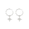 Shining Star Hoop Earrings