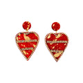 My Heart Of Hearts Earrings in Red