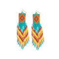 Soaring Hawk Beaded Earrings