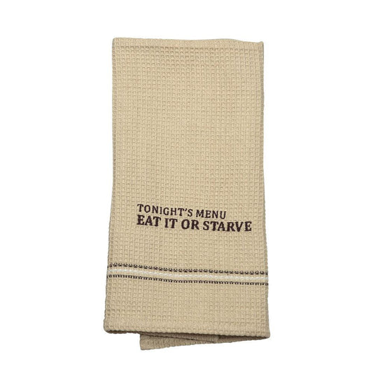 EAT IT OR STARVE GESCHIRRTUCH '' 2ER-SET ''