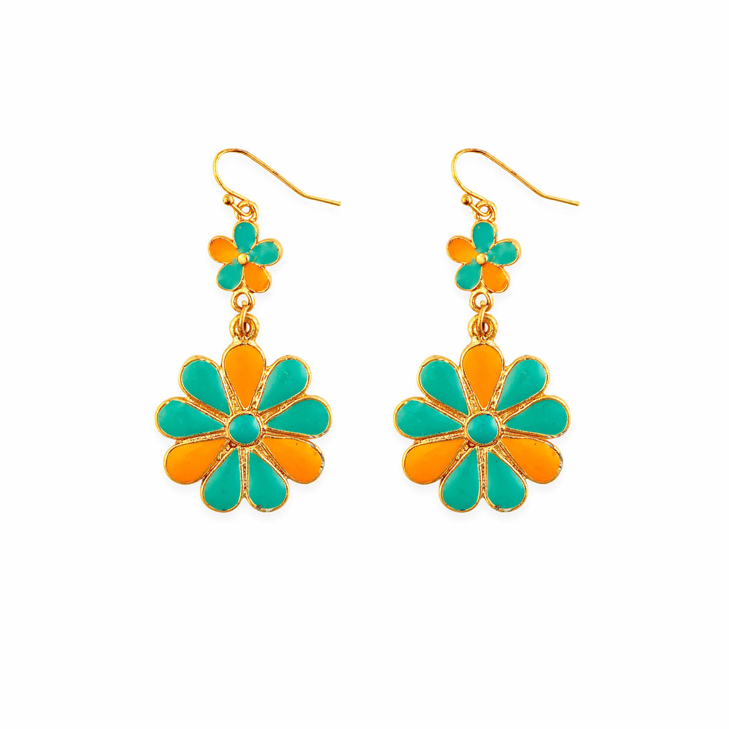 Sun Mesa Flower Earrings