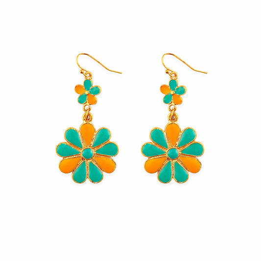 Sun Mesa Flower Earrings