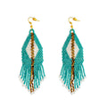 Beth Ridge Trail Beaded Earrings In Turquoise