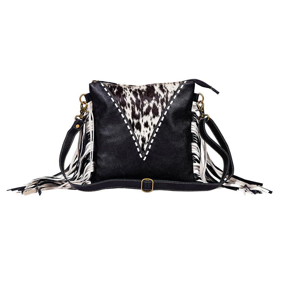 Myra Chilton Draw Hairon Concealed Carry Bag – Stylish Cowhide & Leather Crossbody with Adjustable Leather Strap