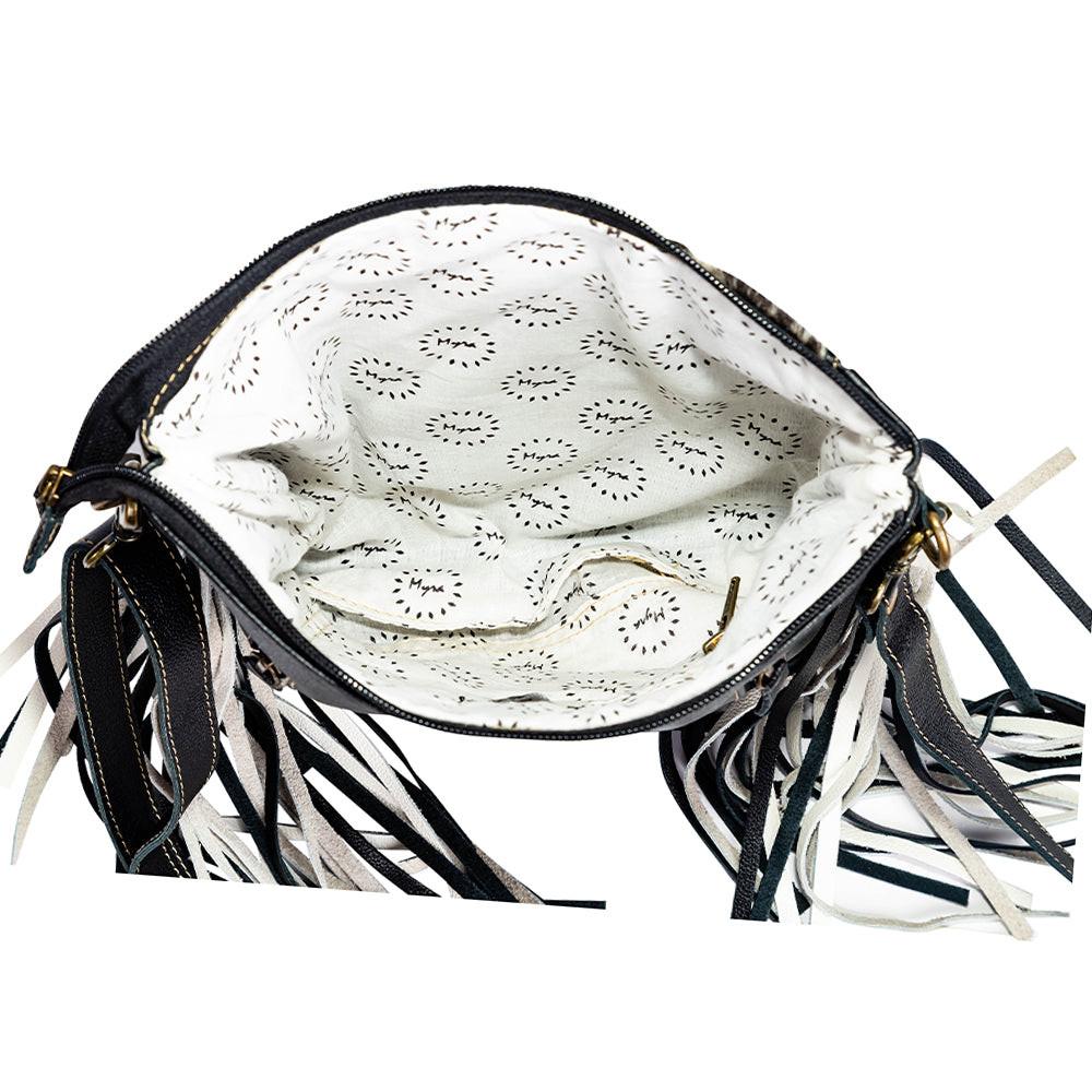 Myra Chilton Draw Hairon Concealed Carry Bag – Stylish Cowhide & Leather Crossbody with Adjustable Leather Strap
