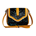 Skyviews Leather & Hairon Bag in Yellow