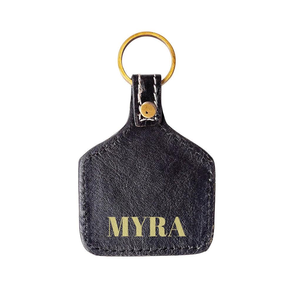Trails East Hand-tooled Key Fob
