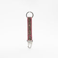 Pink Skies Hand-tooled Leather Key Fob
