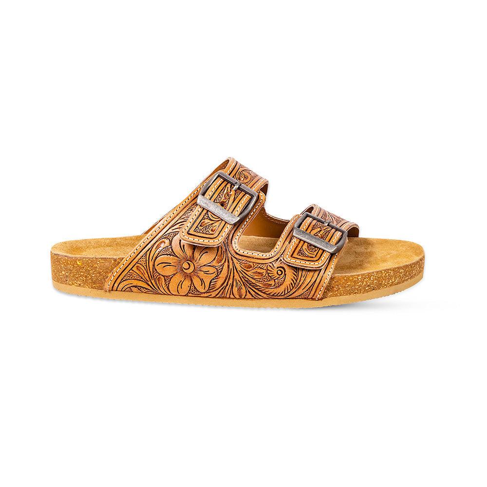 Darla Trail Hand-Tooled Sandals