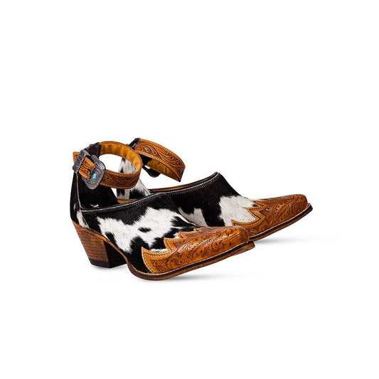 Zora Canyon Hair-On Hide Pantoletten