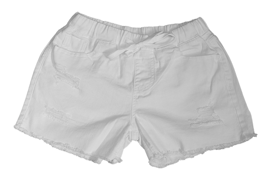 Kurze Jeansshorts - Weiß - Southern Couture
