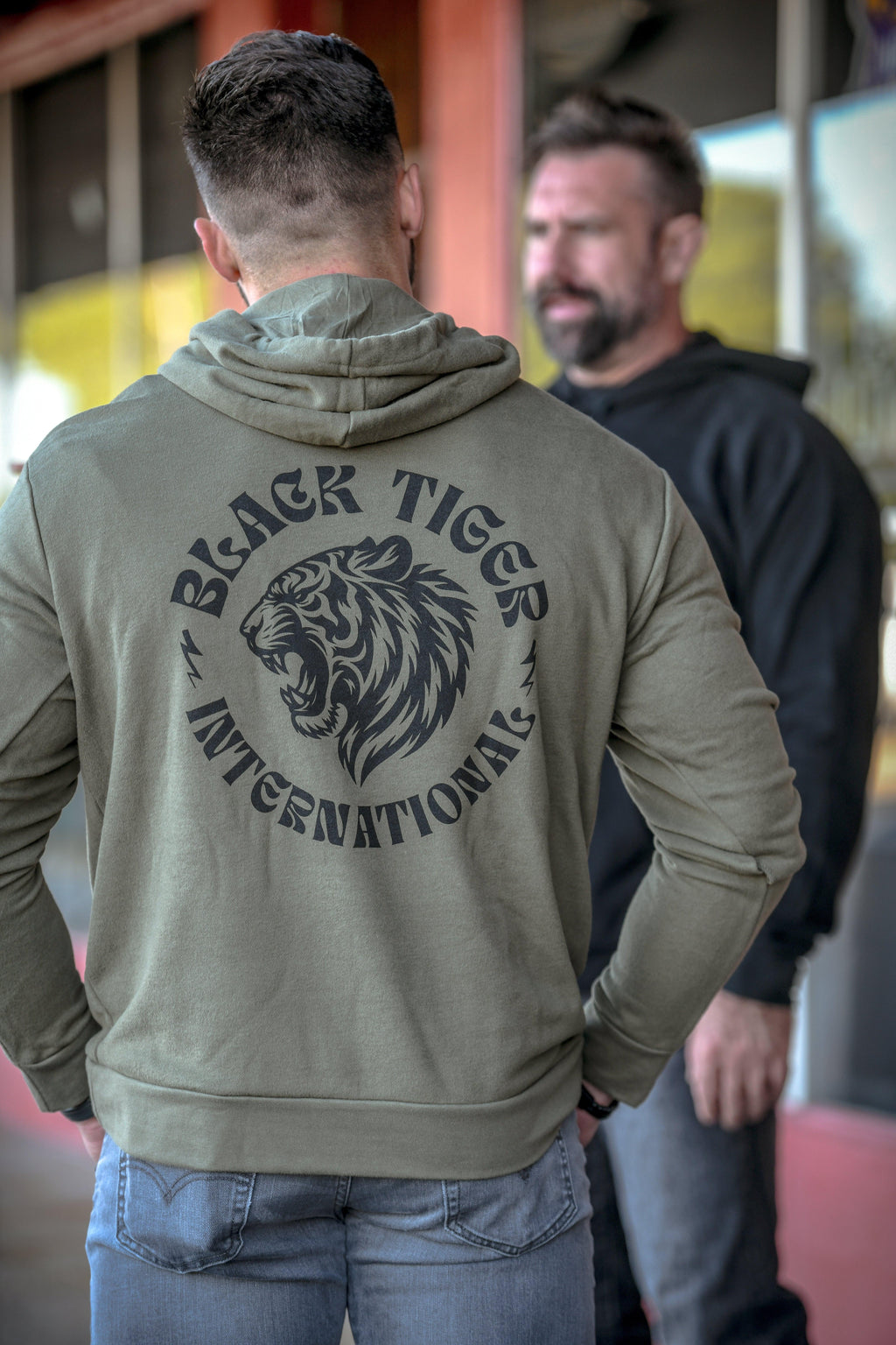 Attack Tiger Logo Hoodie OG Green