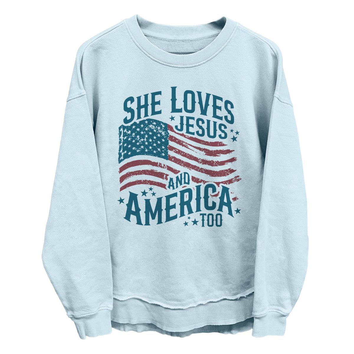 Sie liebt Jesus und Amerika auch (Vorderseite)