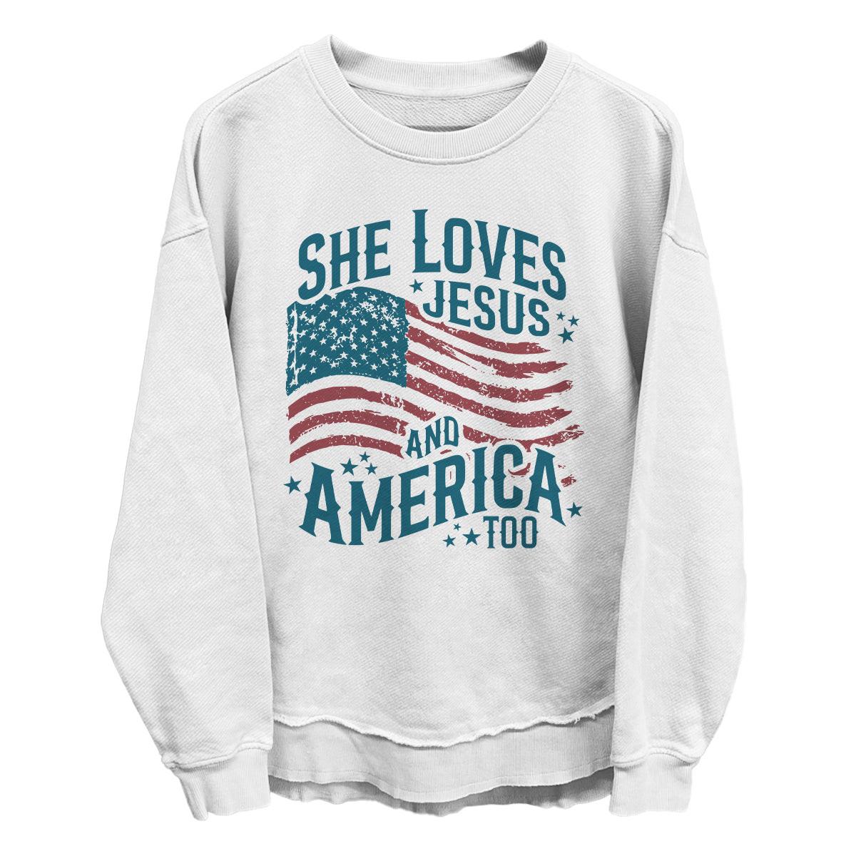Sie liebt Jesus und Amerika auch (Vorderseite)