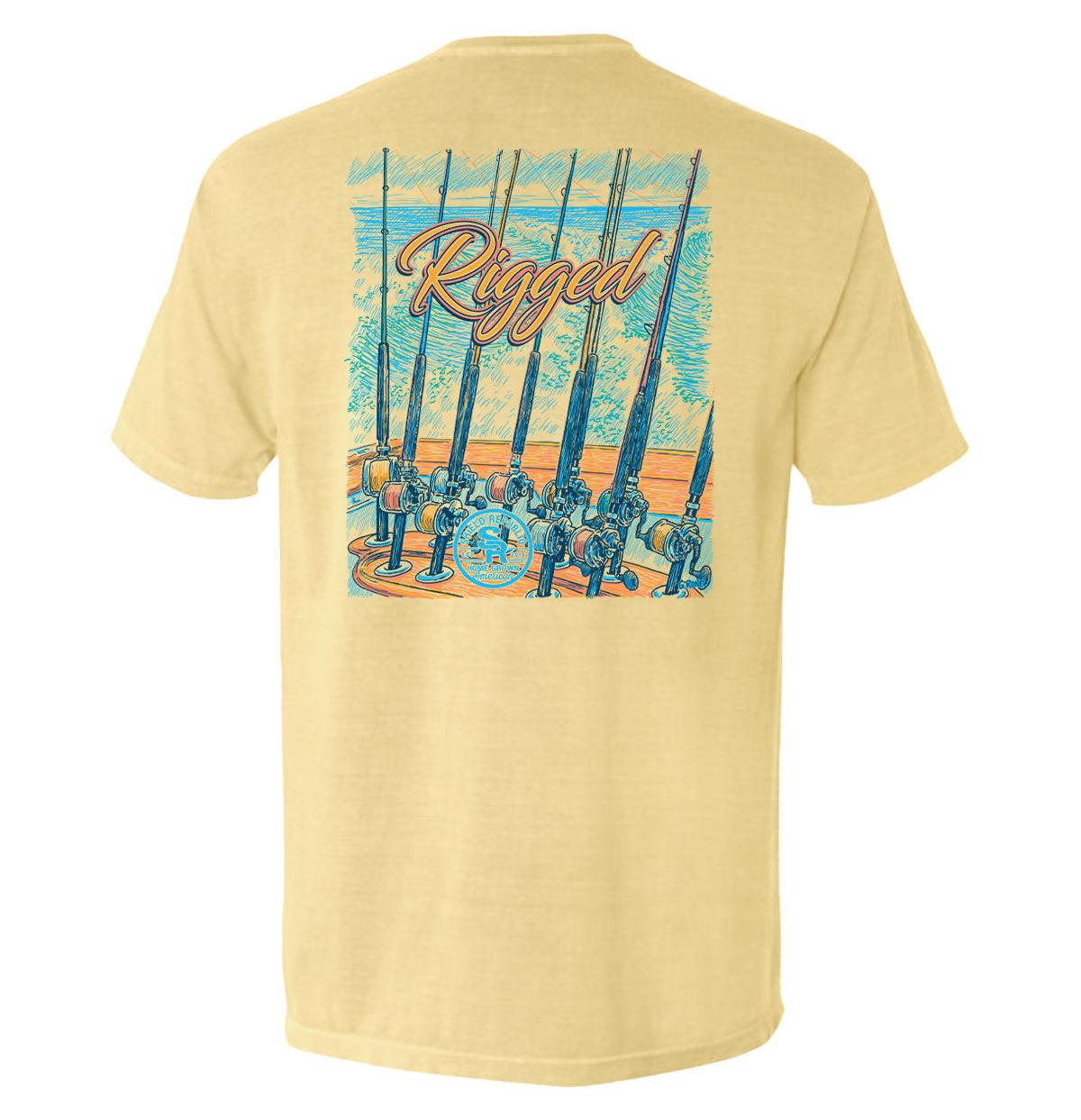Geripptes T-Shirt mit Brusttasche