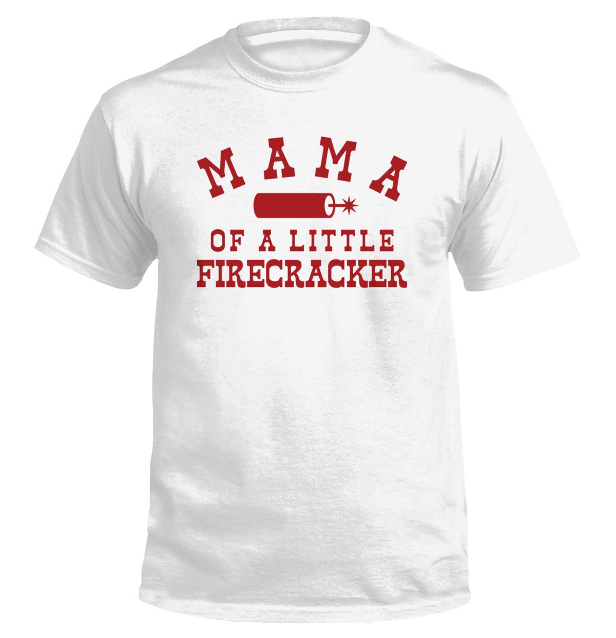 Mama eines kleinen Feuerwerkskörpers und eines kleinen Feuerwerkskörpers