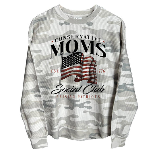 Conservative Moms Social Club (Vorderseite) Poncho mit Kordelzug