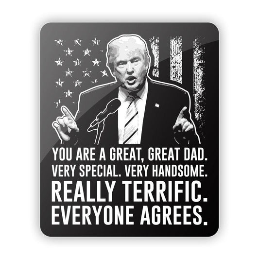 Donald Trump Du bist ein toller, toller Vater Aluminiumschild