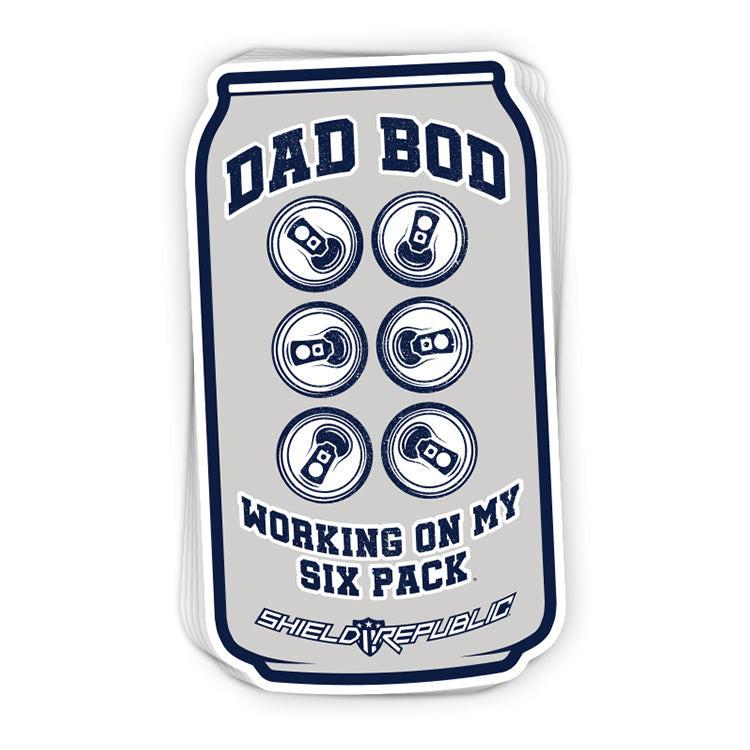 Dad Bod Beer Can Decal