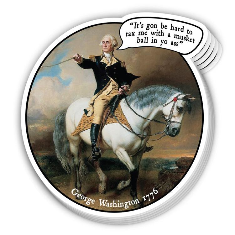 It's Gon Be Hard To Tax Me Circle Decal