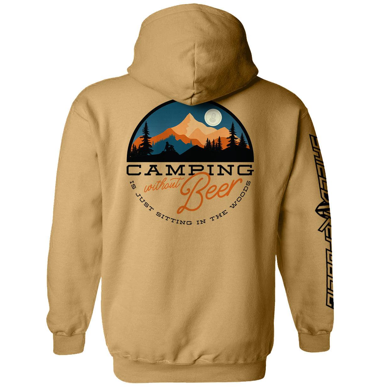 Camping ohne Bier ist einfach nur im Wald sitzen