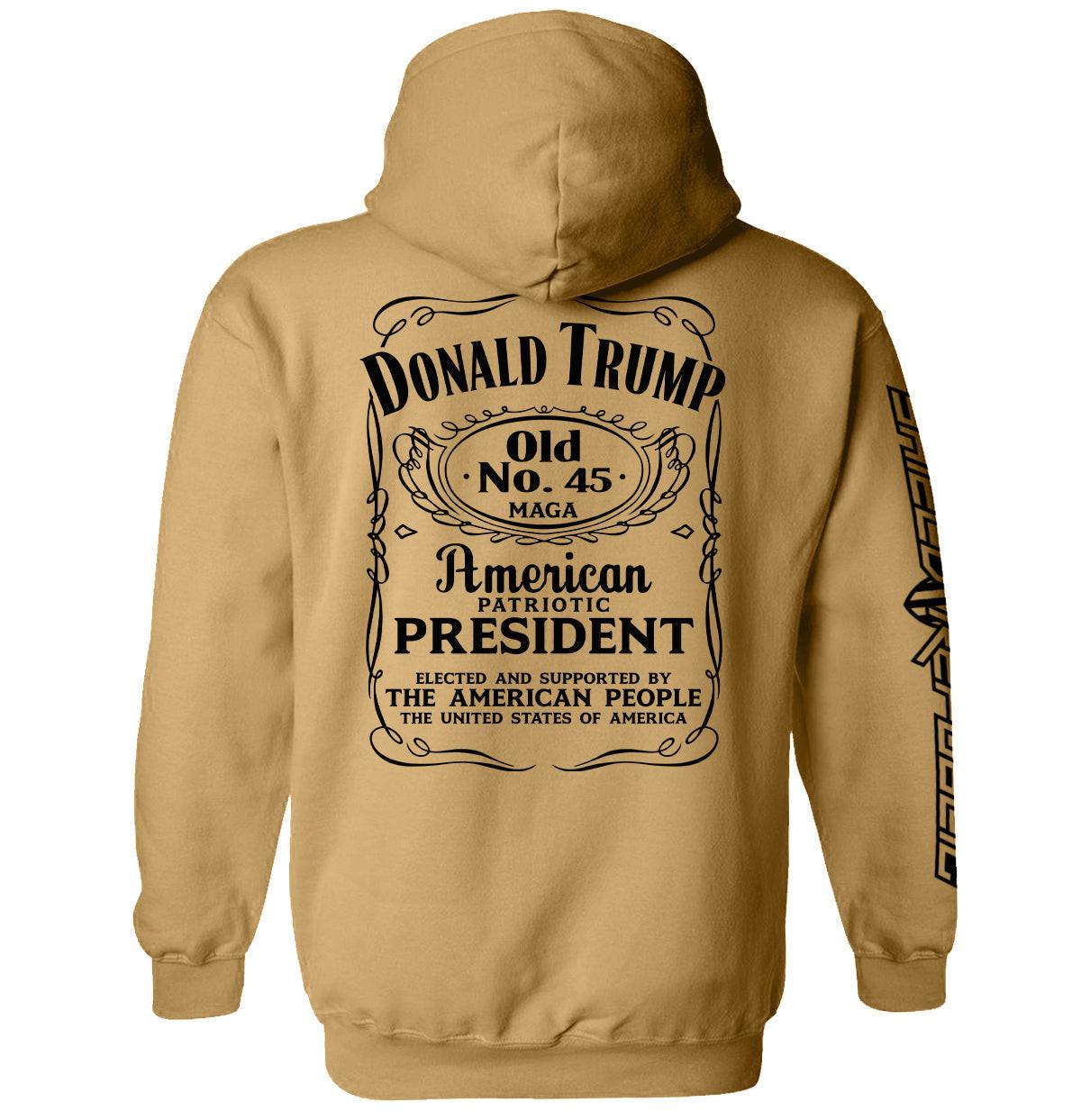 Donald Trump Old No. 45 Etikett