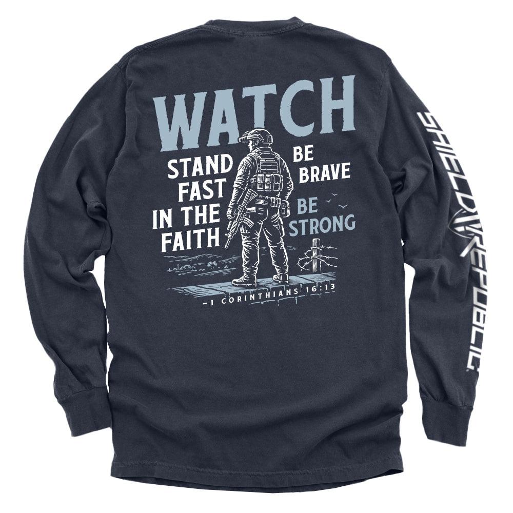 Schau dir Stand Fast in the Faith (Rückenprint) an