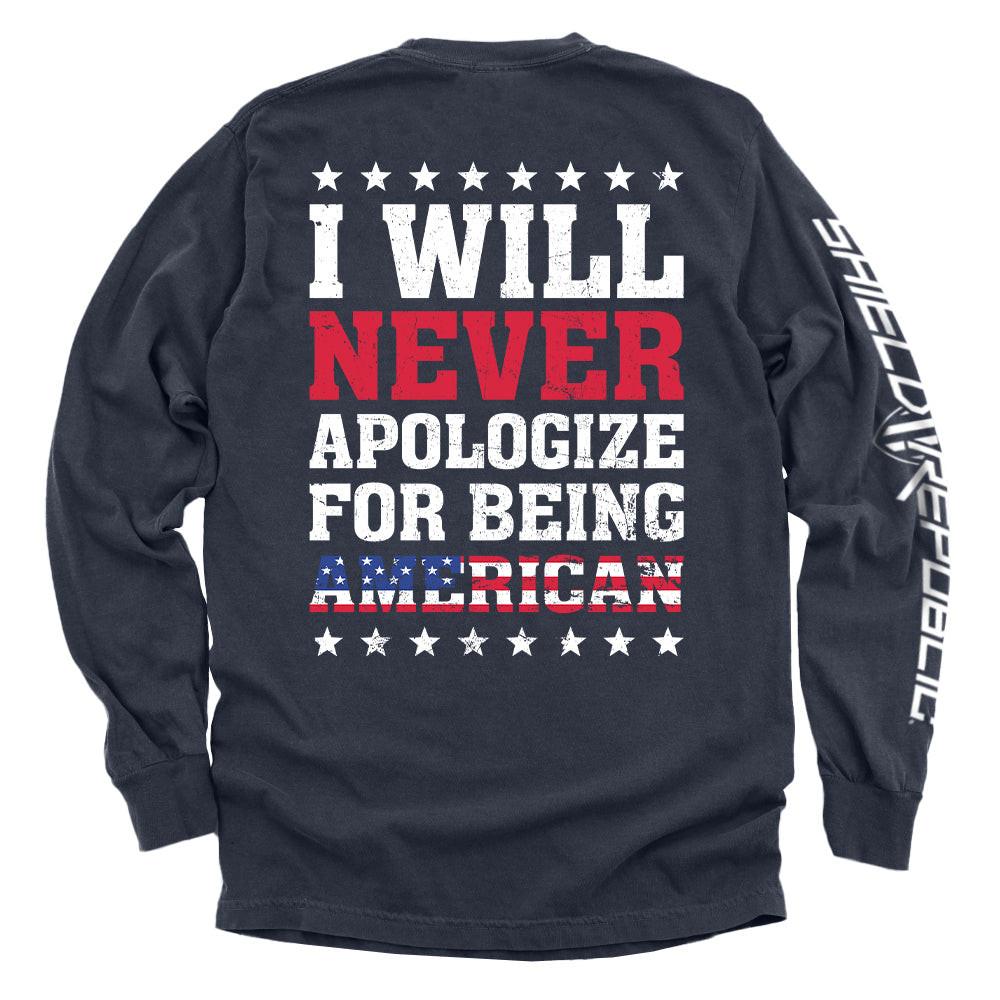 Ich werde mich niemals dafür entschuldigen, Amerikaner zu sein