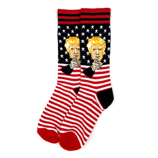 Trump USA Flag Neuheitssocken