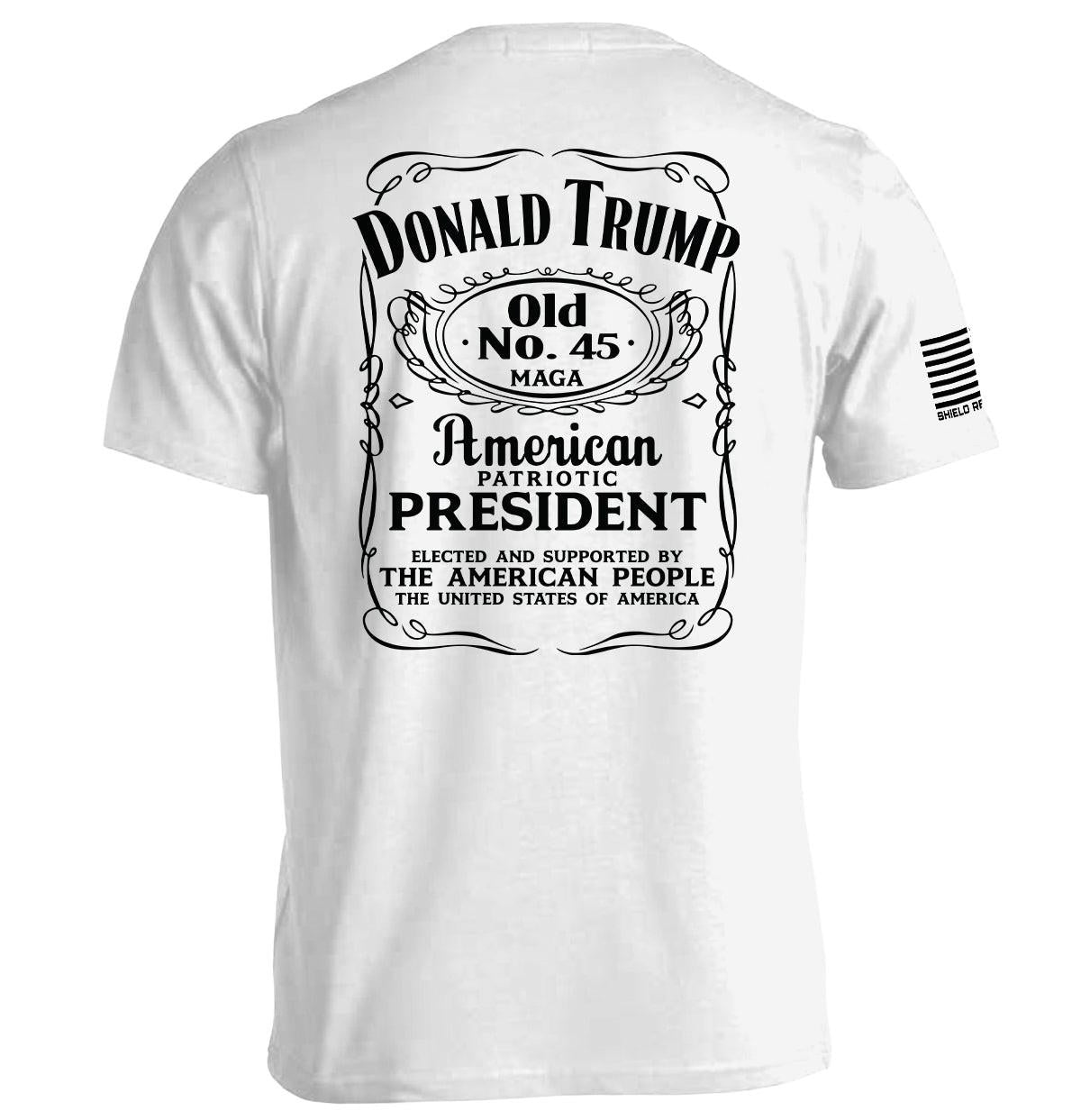 Donald Trump Old No. 45 Etikett