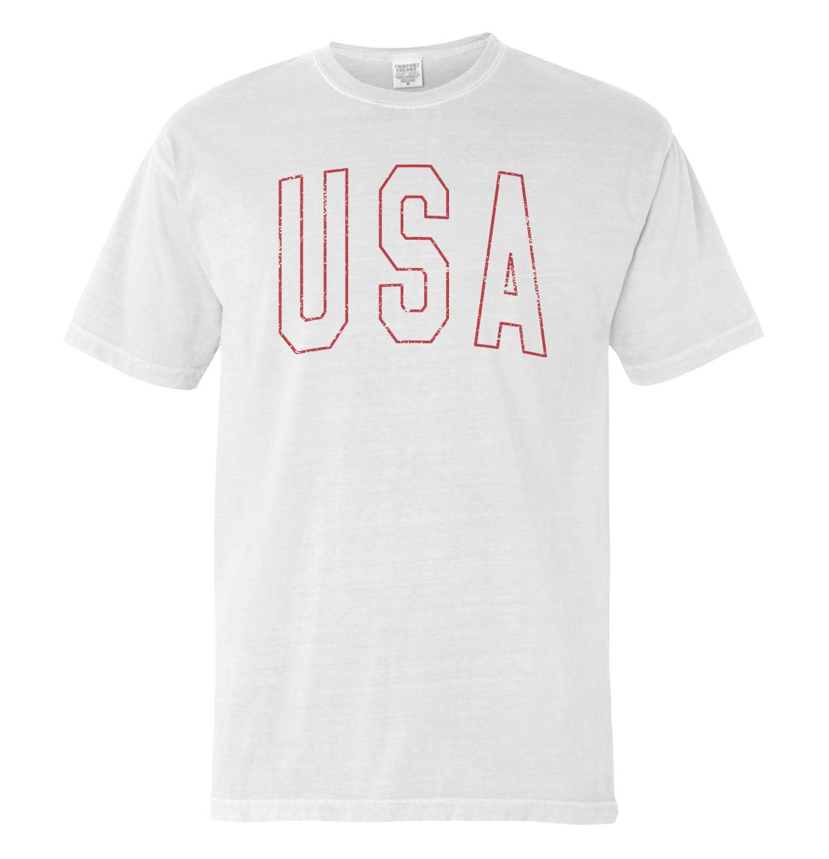 USA Collegiate Uni-Weiß (Vorderseite)