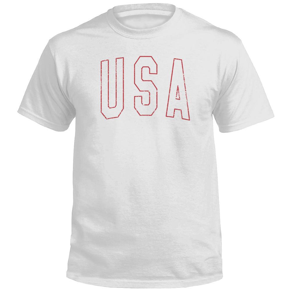 USA Collegiate Uni-Weiß (Vorderseite)