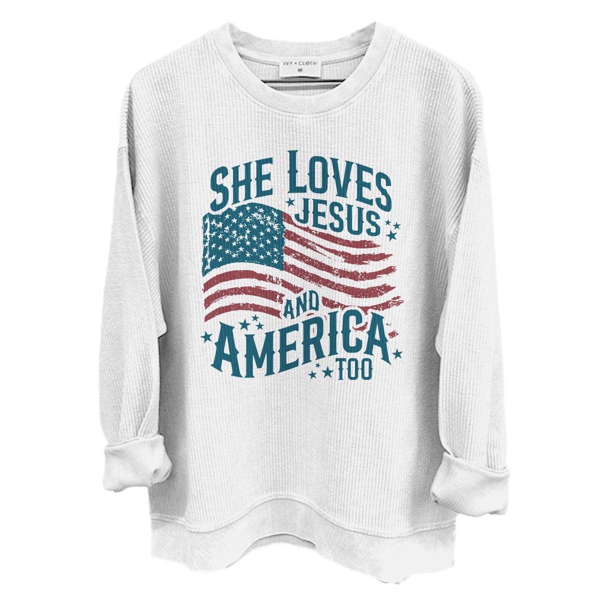 Sie liebt Jesus und Amerika auch (Vorderseite)