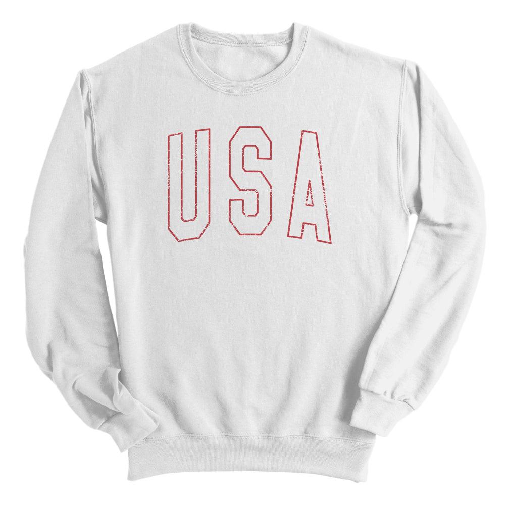 USA Collegiate Uni-Weiß (Vorderseite)
