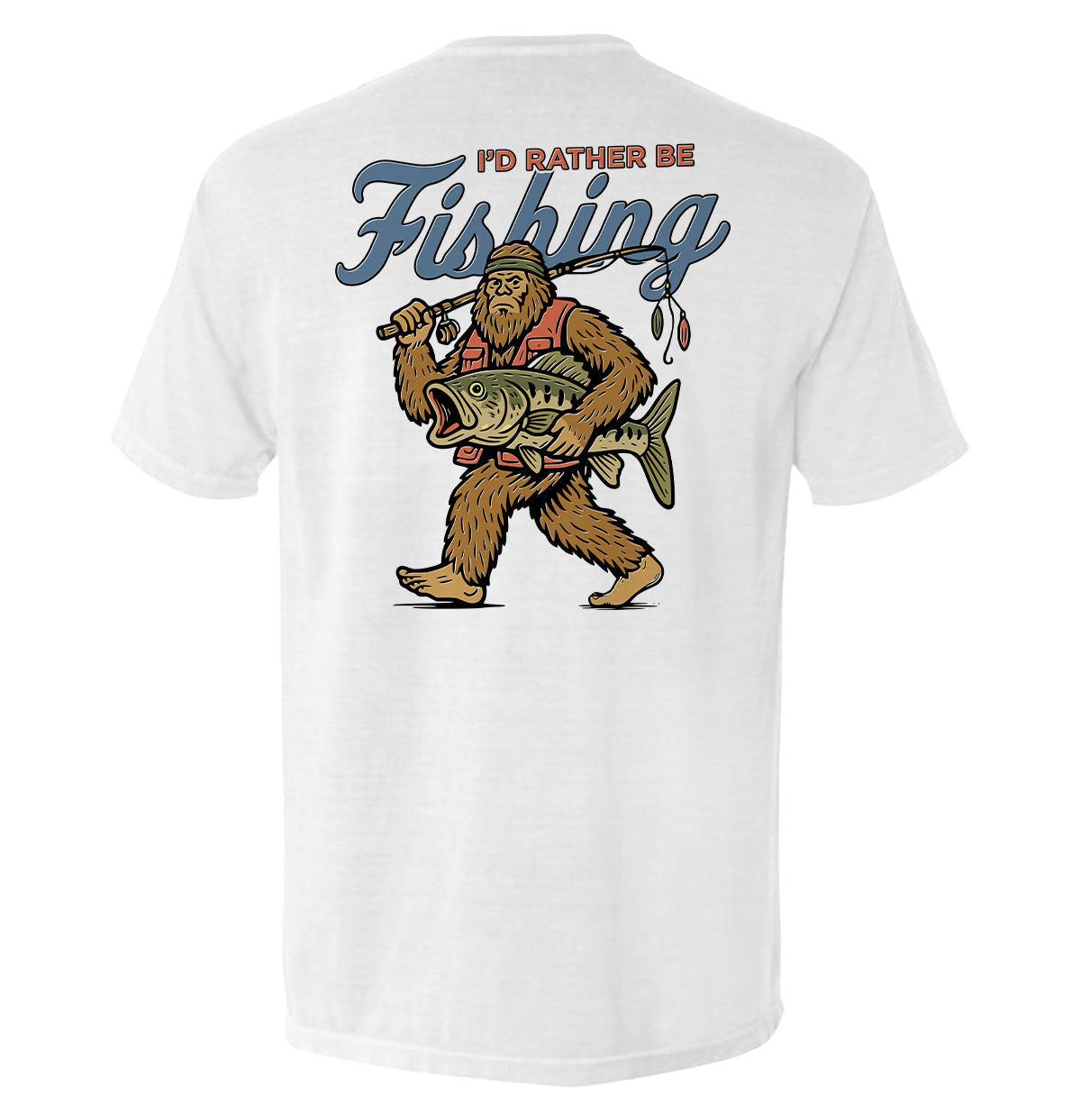 Ich wäre lieber angeln Bigfoot