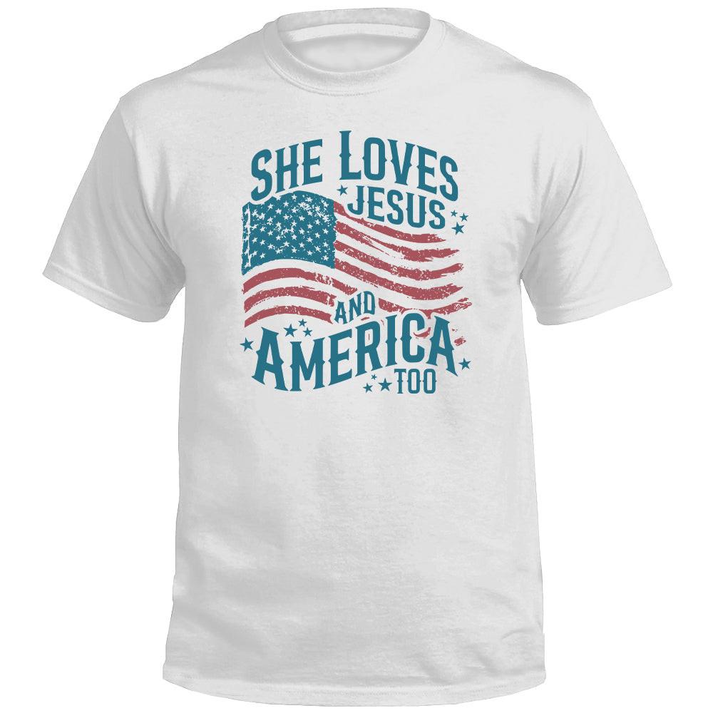 Sie liebt Jesus und Amerika auch (Vorderseite)