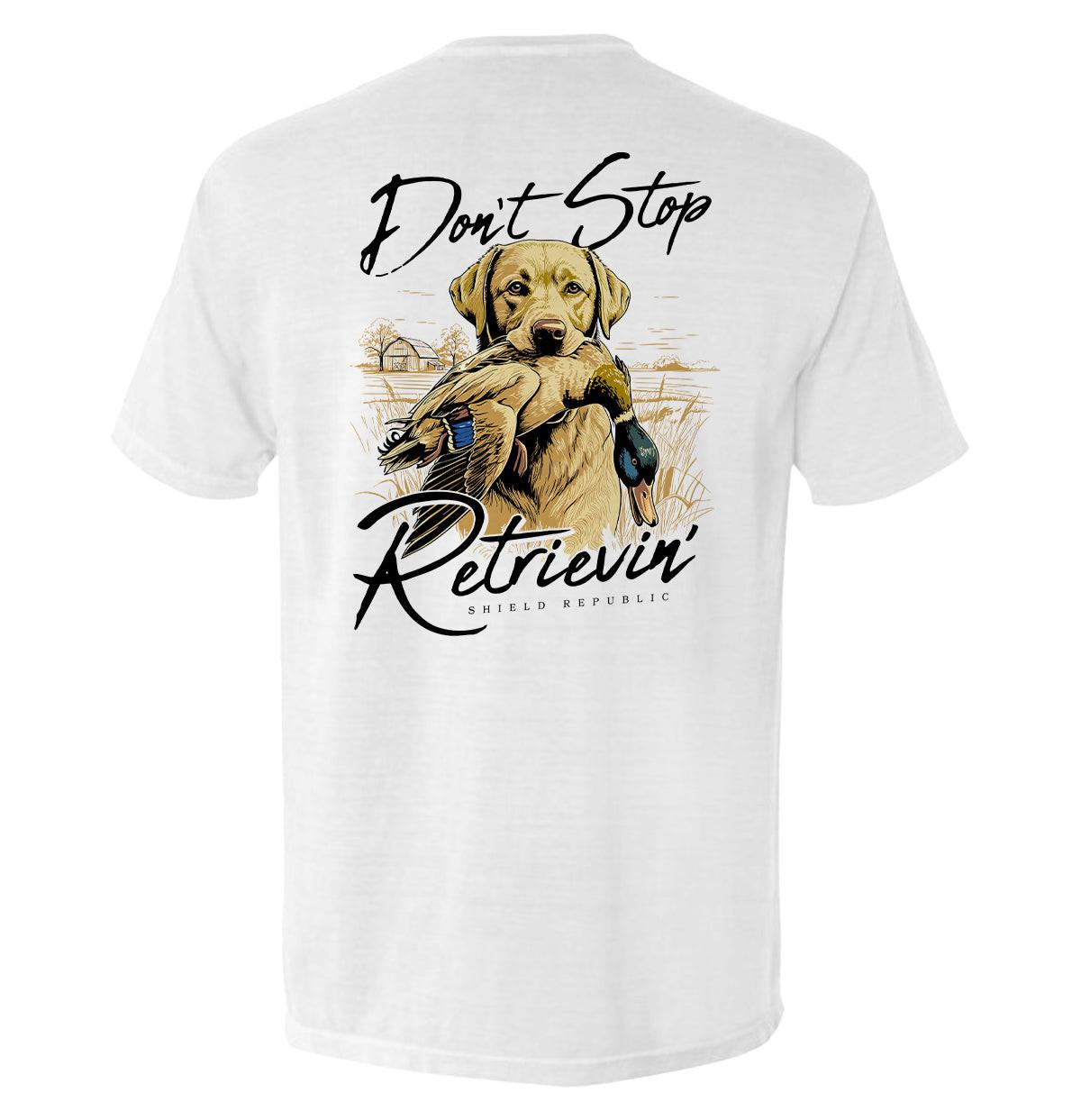 Don't Stop Retrievin Gelber Labrador