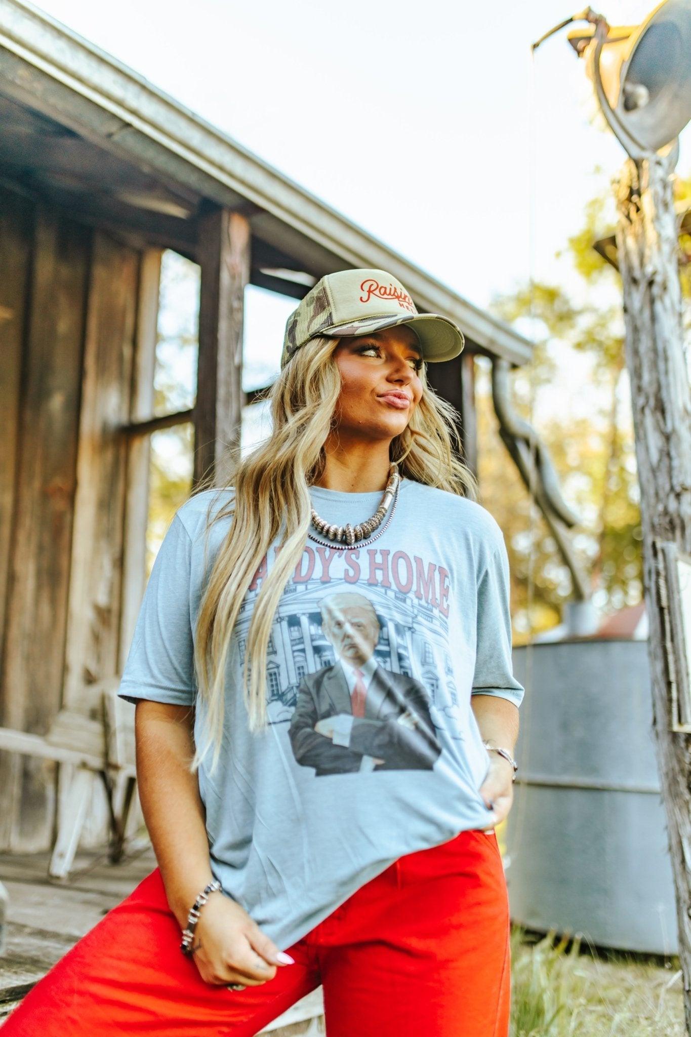 Blue Daddy's Home Trump Graphic Tee