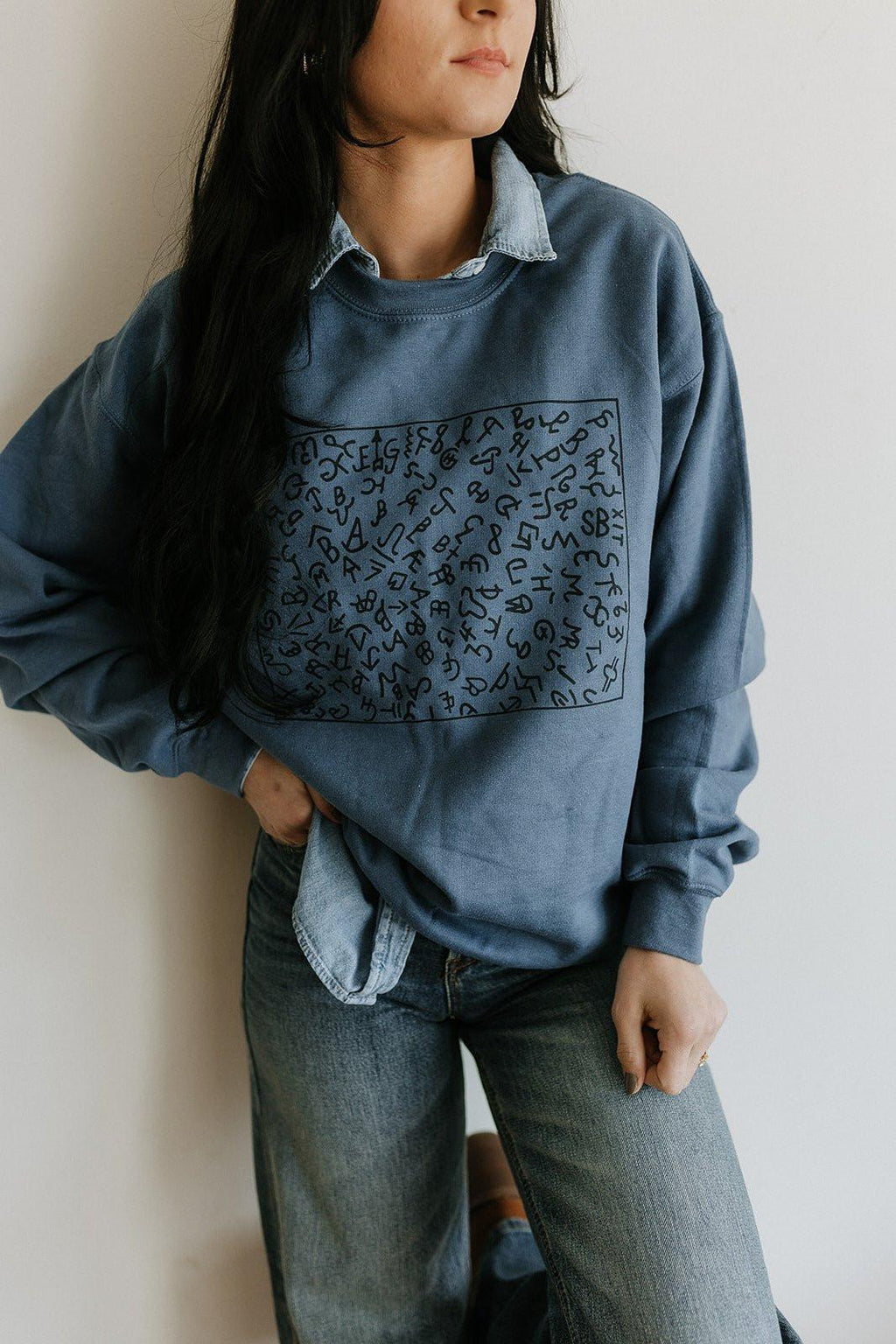 Cattle Brands Graphic Sweatshirt